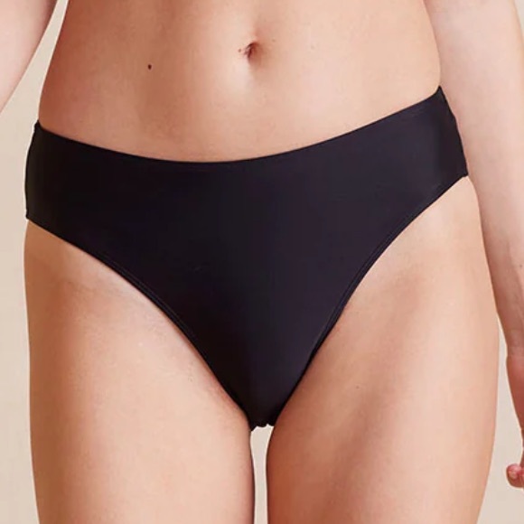 Summersalt black High Cut Mid Rise Bikini Bottom NEW  Size 6 - Picture 1 of 10